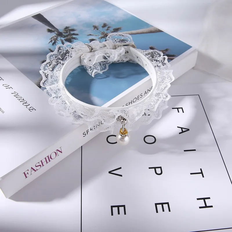 Регулируемый ошейник из искусственной кожи для кошек колокольчик ожерелье