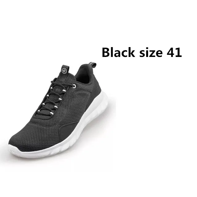 Black 41 Xiaomi FREETIE 39-44 размера плюс мужская спортивная обувь, светильник, Дышащие Трикотажные Городские кроссовки для бега, для спорта на открытом воздухе - Цвет: Black 41