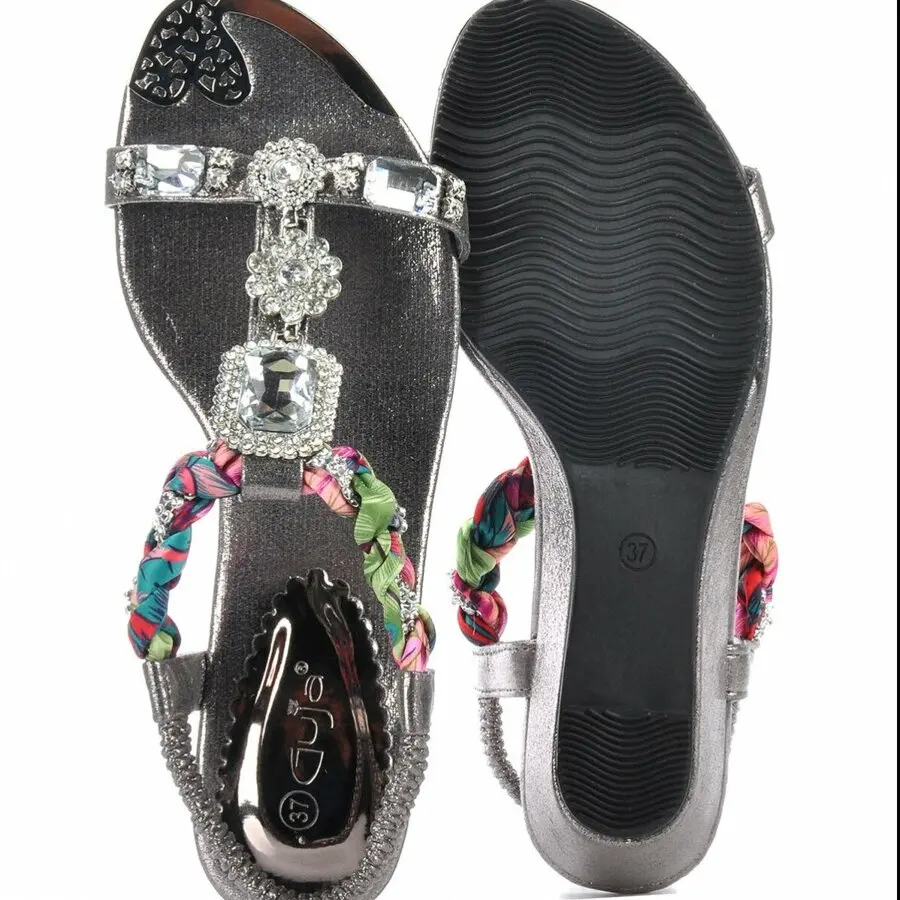 

Women Sandals Mink Shoes Women Platinum Sandals Vzn-252Y