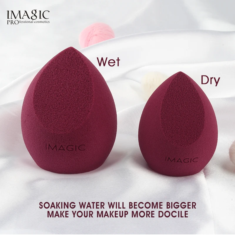 IMAGIC Makeup Sponge Professional Cosmetic Puff For Foundation Concealer Cream Make Up Soft Water Sponge Puff