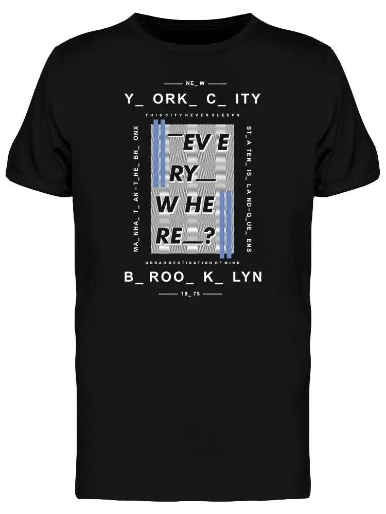 

Everywhere Urban Graphic Men's T-Shirt Cotton O-Neck Short Sleeve T Shirt New Size S-3XL
