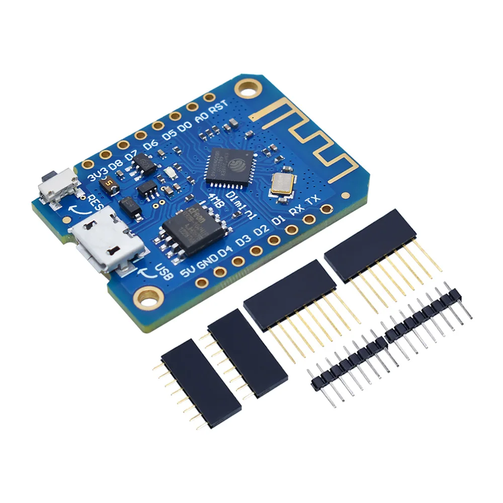 Макетная плата Wemos D1 Mini V3.0.0 с Wi-Fi на базе ESP8266 CH340 CH340G 4 Мб для Arduino Nodemcu V2 micropymarathon |