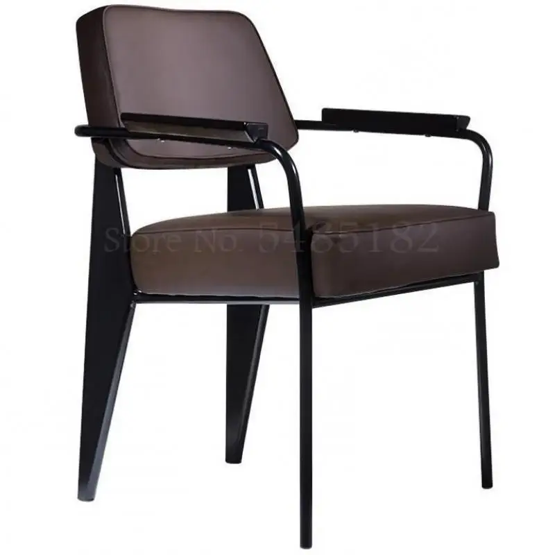 Скандинавский обеденный стул офисное кресло в Военном Стиле металлическое для