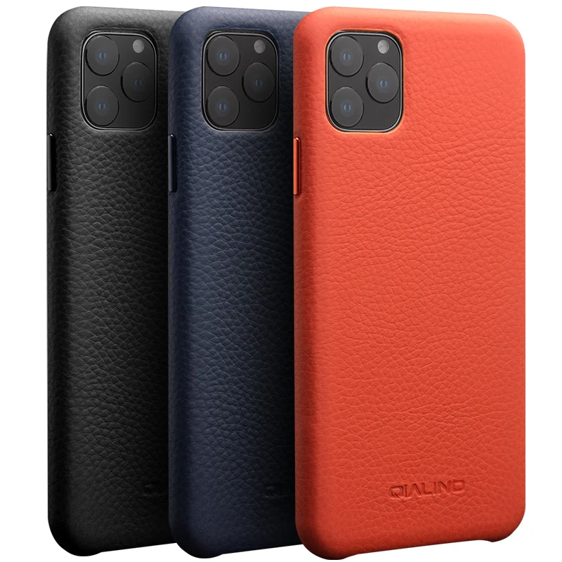 Чехол книжка Qialino из натуральной воловьей кожи для iPhone 11 Pro Max|Бамперы| |