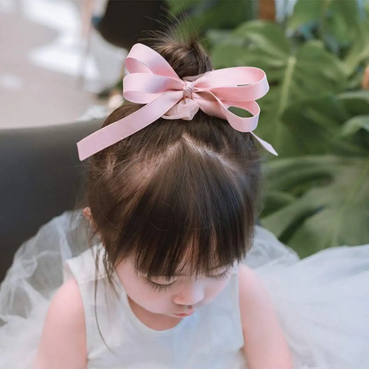 Детская лента для волос с бантом принцессы эластичные резинки резинка детей