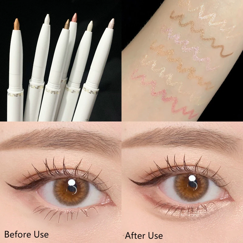 

1pcs Professional Double headed Eye Shadow Pen Beauty Highlighter Eyeshadow Pencil Brighten Eye Makeup Highlight Pen Eyeliner