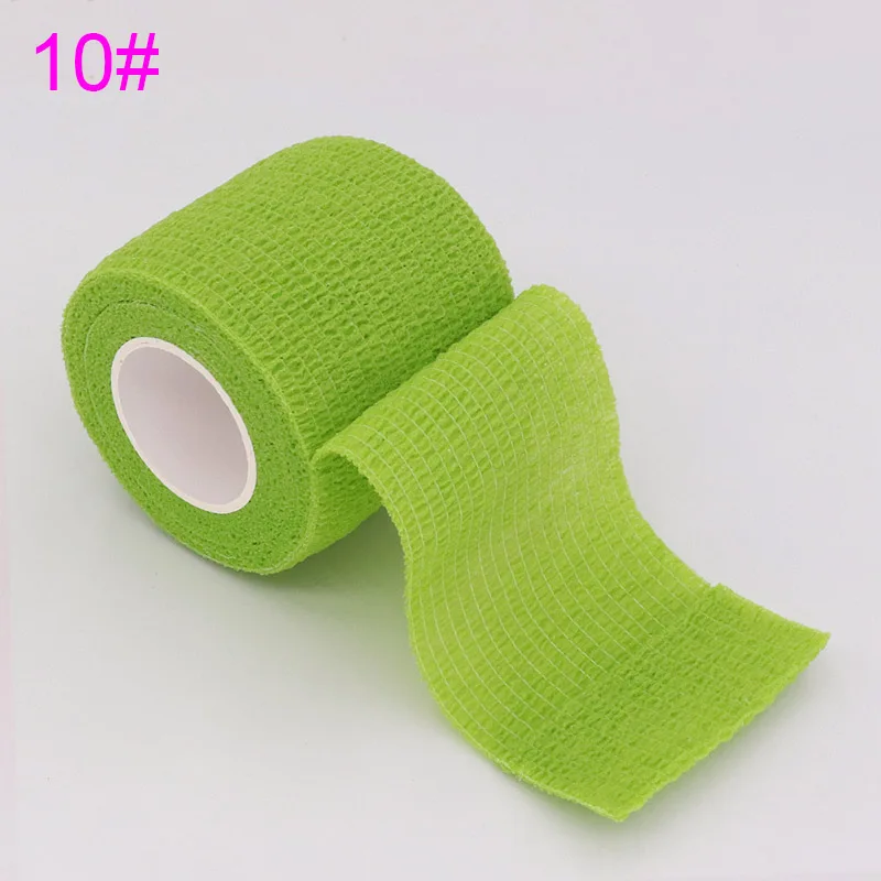 Grass green 4,5 м красочные эластопласт самоклеющиеся эластичные повязки том объятия Спорт Колено палец лодыжки ладонь плечо спортивная обёрточная лента - Цвет: Grass green