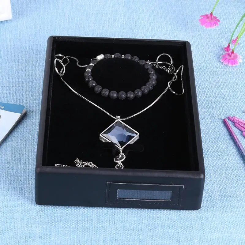 Портативная шкатулка для украшений серьги браслет ожерелье кожаный