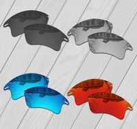 e o s 4 pairs black silver ice blue fire red polarized replacement%c2%a0lenses%c2%a0for%c2%a0oakley%c2%a0fast jacket xl oo9156 sunglasses