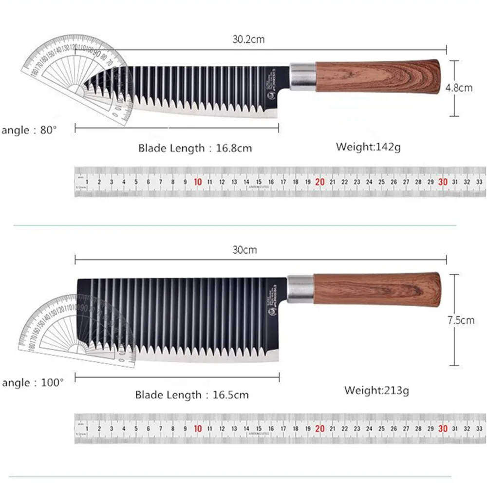 Кухонные ножи без прилипания нож из нержавеющей стали ручной работы ножницы для