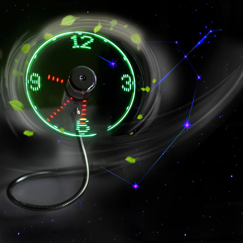 Зеленый Новый Прочный Регулируемый USB гаджет Мини Гибкий светодиодный