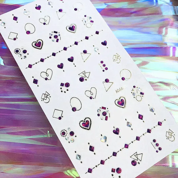 A46 Новейшая стикеры 3D на ногти Nail Art Переводные картинки серии DP Переводные картинки инструмент DIY Инструменты для украшения ногтей - Цвет: A46