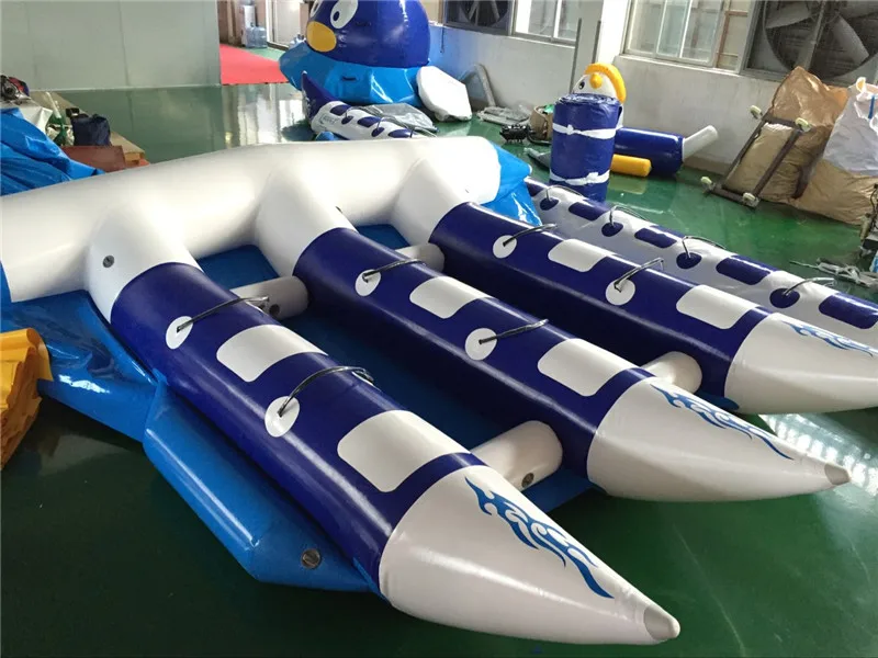 Надувная летающая рыба водные морские игры плавающая лодка-банан 6 человек/мест каяк надувная буксируемая рыбацкая лодка