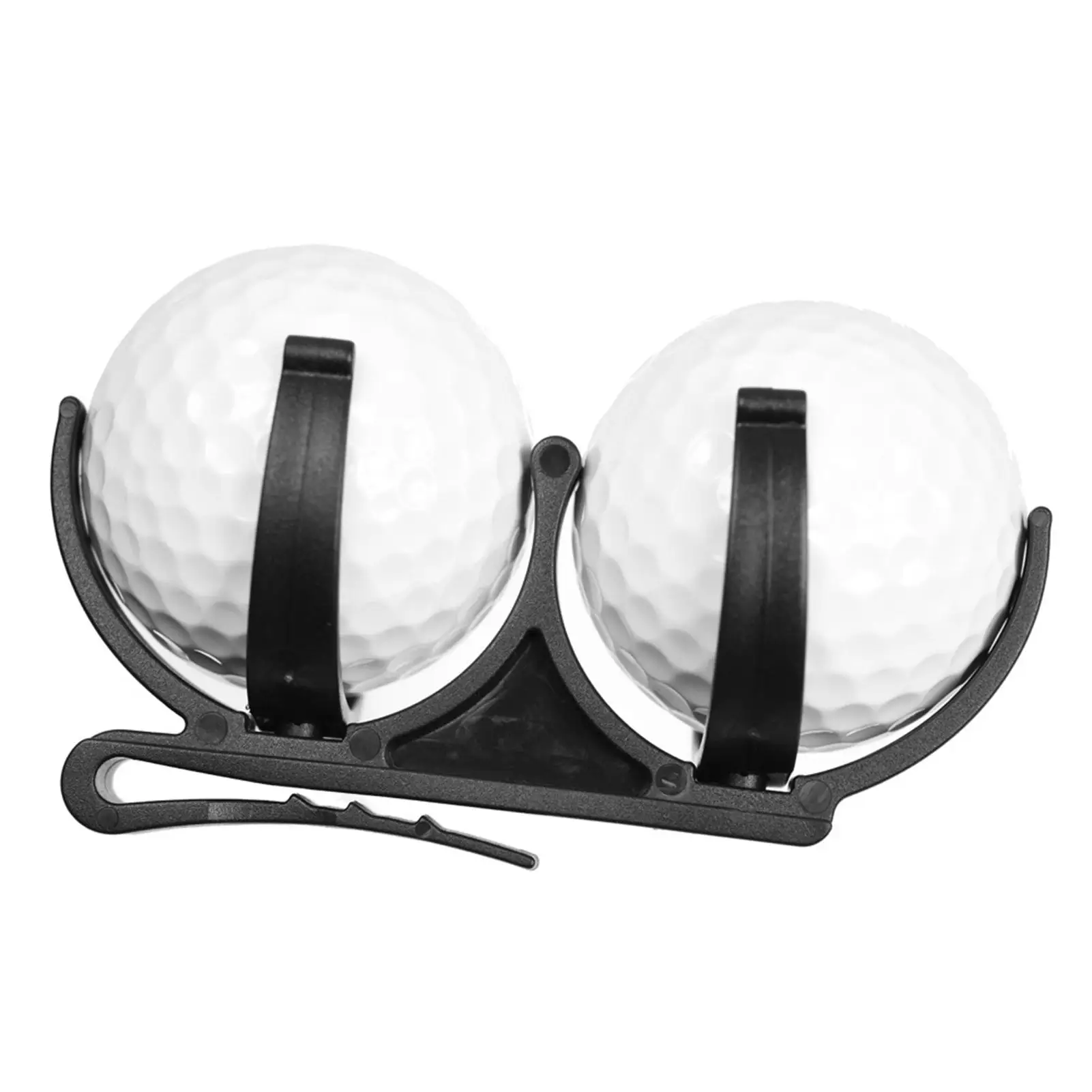 

Practical Golfer Golf Ball Holder Clip Organizer Golf Ball Clamp with Belt Clip Golfing Sporting Training Tool Accessory