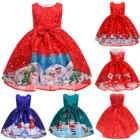 Рождественское платье принцессы для девочек, детская одежда для рождественской вечеринки на день рождения, наряд для конкурса, костюм для танцевальной вечеринки на Рождество, платье принцессы