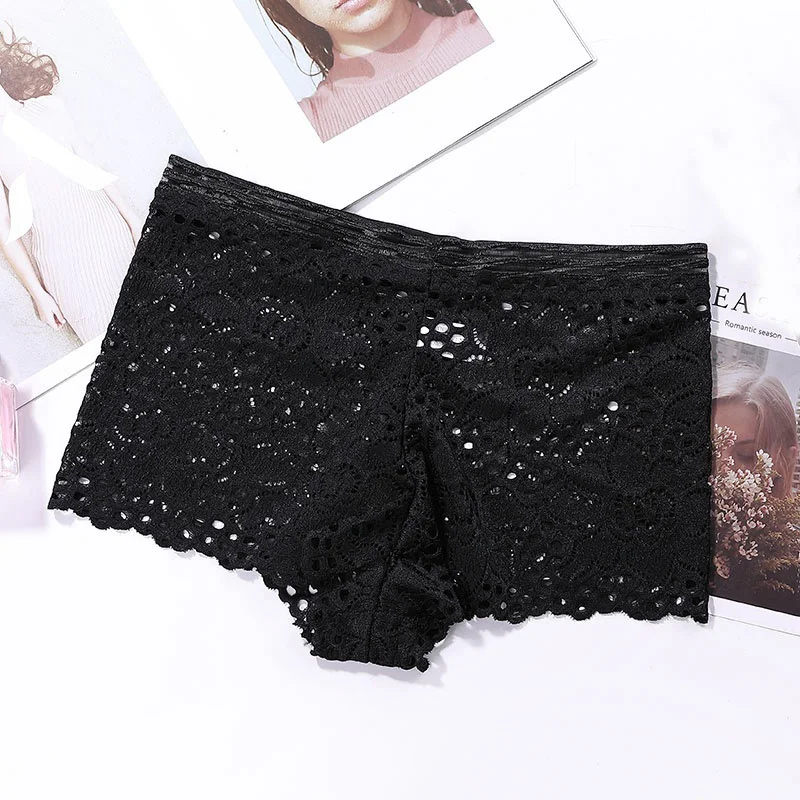

Sexy Lace Panties Mid-Waist Women Underwear Sexy Lace Panties Seamless Boyshort