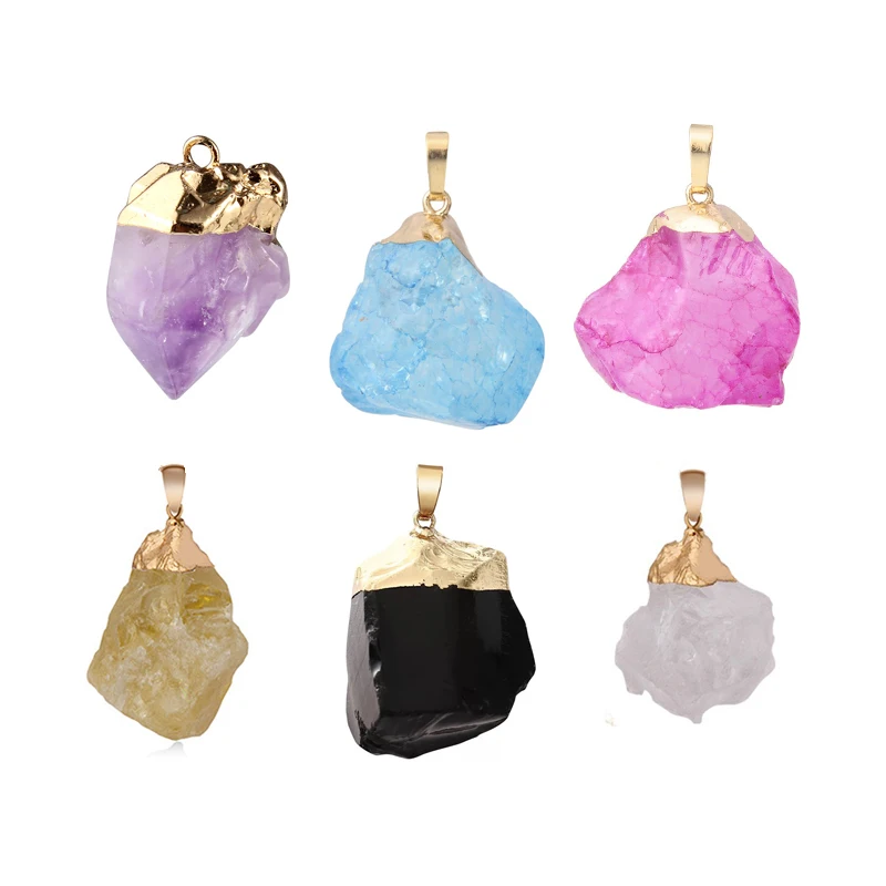 

Натуральный камень, оптовая продажа, 6 шт./лот, 2021 высококачественный Ассорти натуральных камней, смешанные Очаровательные Подвески, чакры, ...