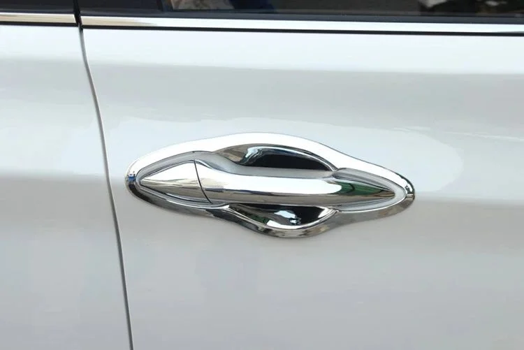 Новая хромированная крышка автомобильной дверной ручки + отделка чашки для Hyundai