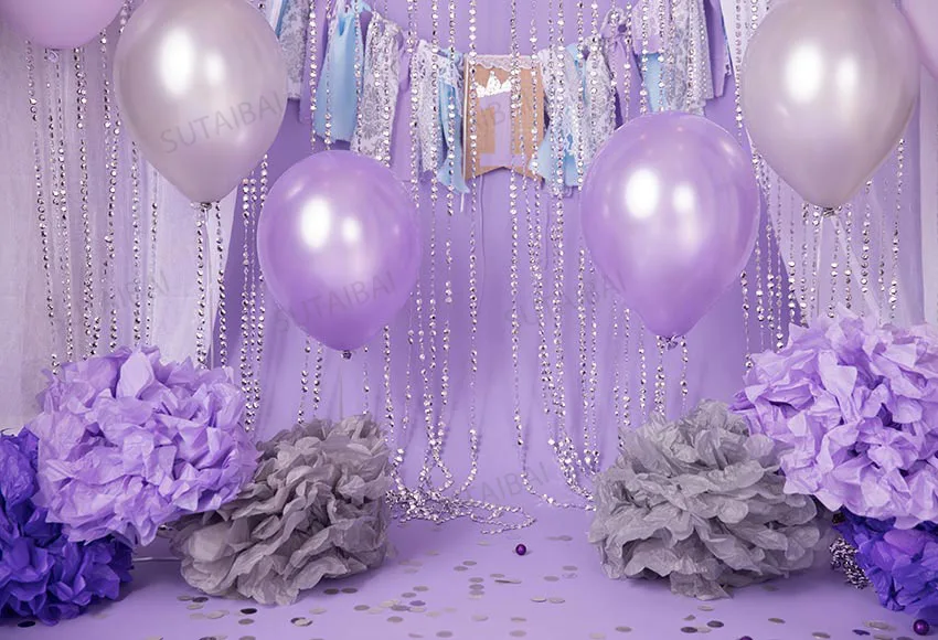 

Birthday Party Decor Background Photography Golden Curtain Flower Stars Baby Shower Portrait Photo Studio Photographic Backdrops