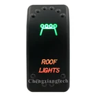 12 В 24 В, ВКЛ.ВЫКЛ., верхний зеленый и нижний красный светодиод с подсветкой-освещение на крыше-лазерный кулисный переключатель для автомобиля, лодки, грузовика, автобуса, кнопочный переключатель