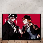 Настенное искусство модульная печать HD картины Bungou бродячие собаки аниме скандинавский постер живопись современный холст для мальчиков комната украшение для дома