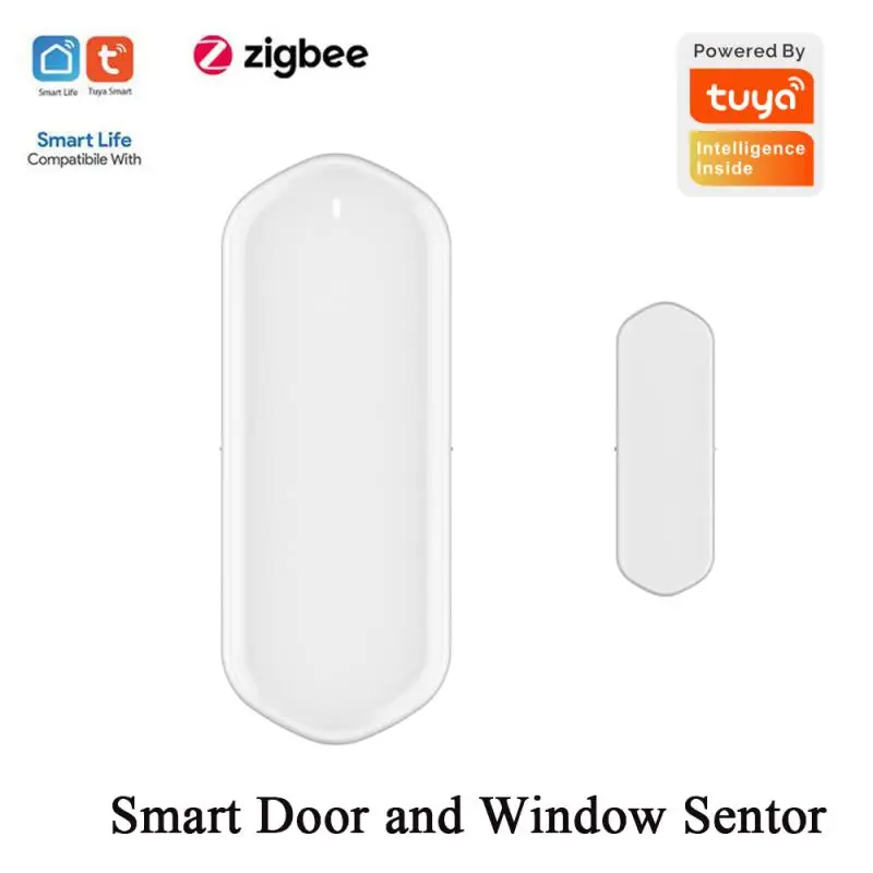 

Умный датчик двери и окна ZIGBEE Tuya, беспроводной детектор окон и дверей для умного дома, управление через приложение