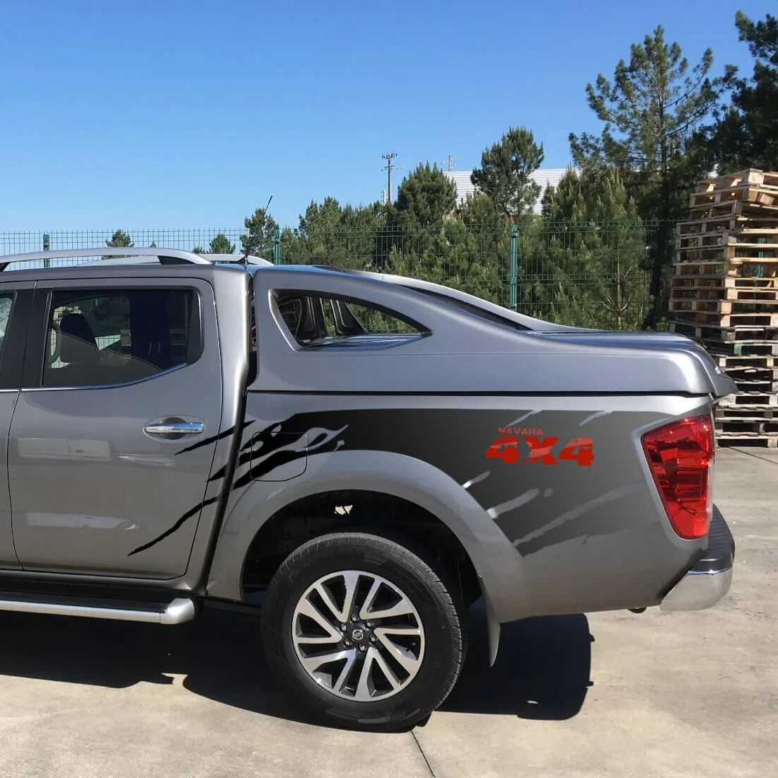 Наклейка для автомобиля подходит NISSAN NAVARA NP300 2014 2015 2016 2017 2018 2019 боковая коробка
