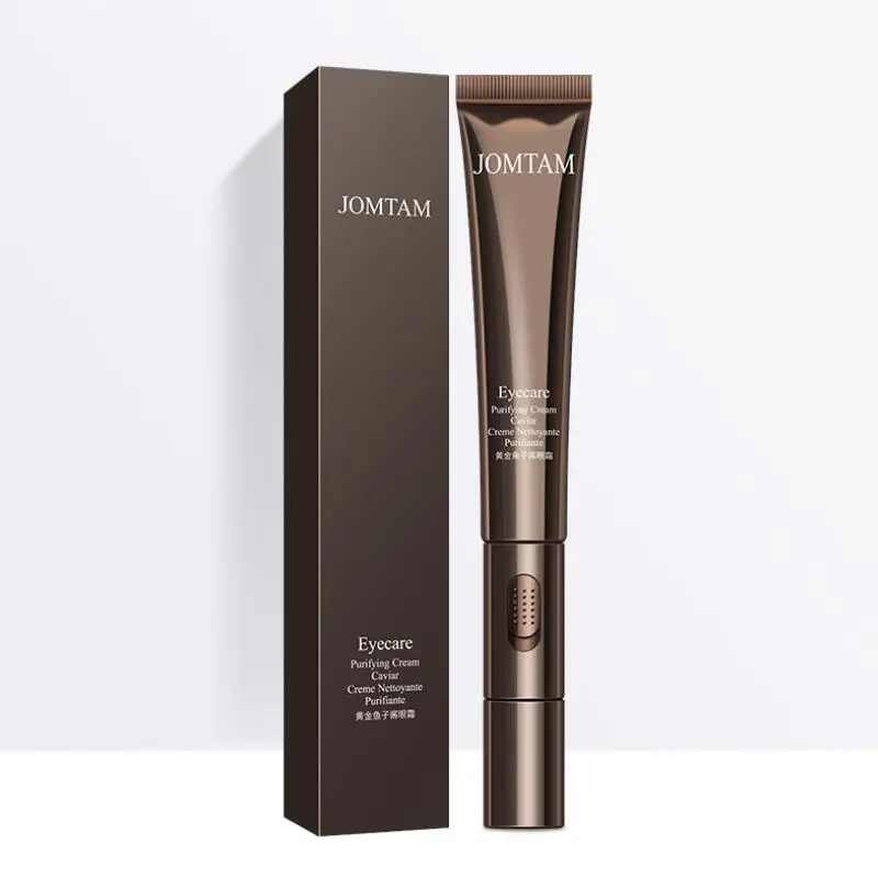 Электрический увлажняющий крем для век с золотой икрой против морщин отечности