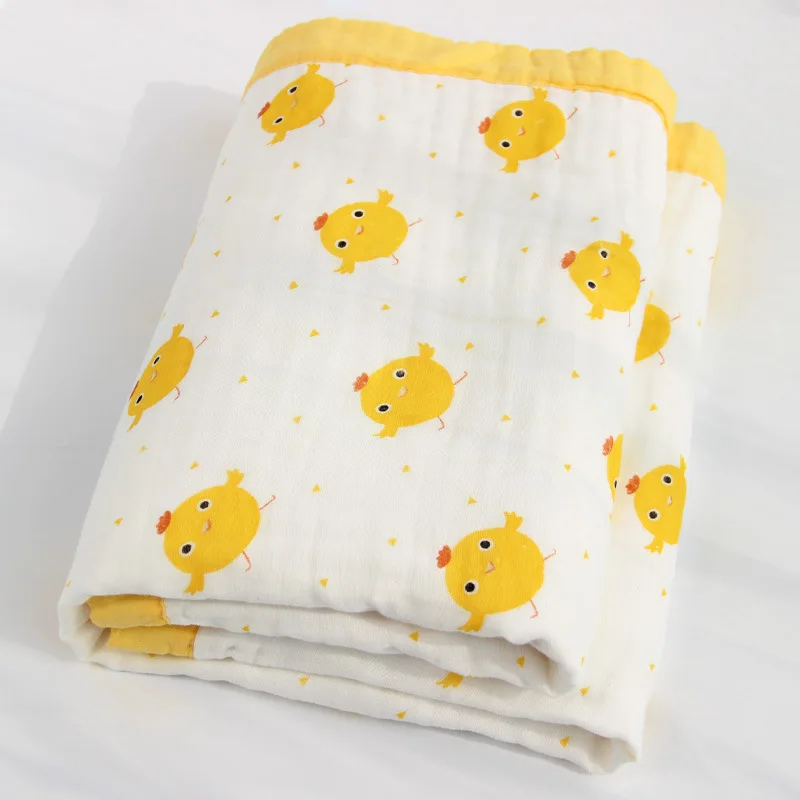 Шесть слоев натуральный хлопок для малышей Детское стеганое одеяло мягкая и