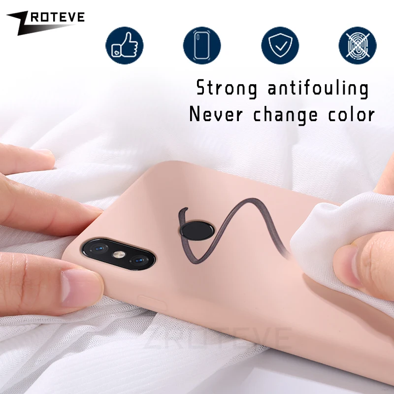 Mix 2s 3 Case ZROTEVE Жидкий силиконовый чехол для Xiaomi Mi 2 Xiomi Mix2 s Тонкий мягкий чехол.