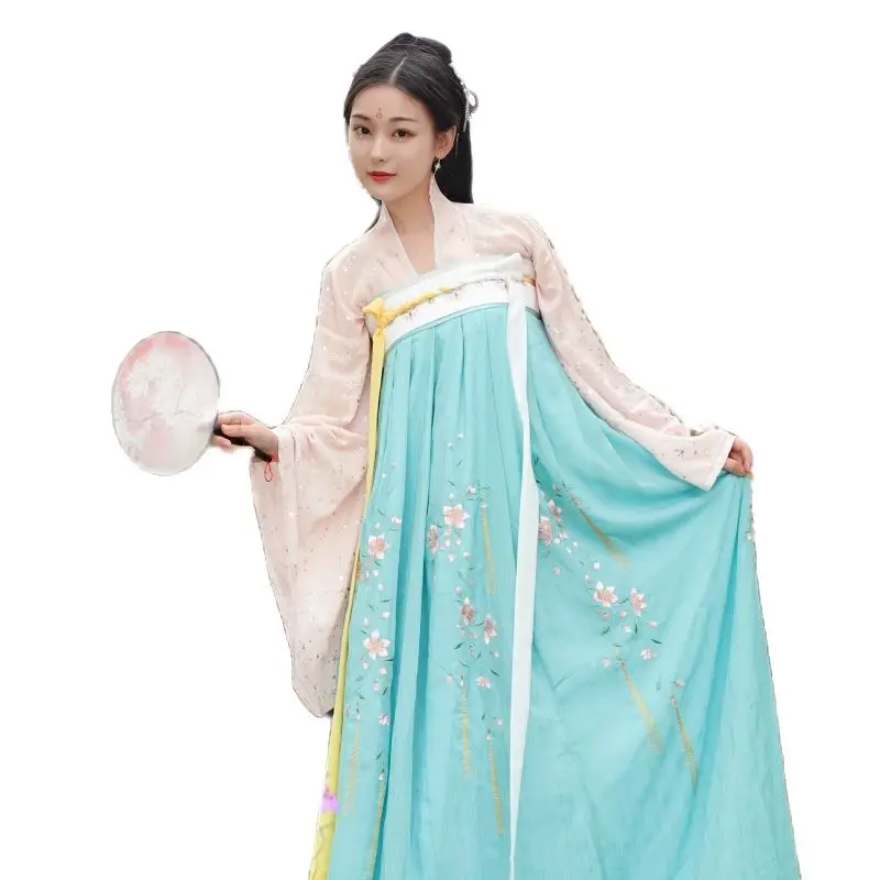 Современный женский комплект hanfu костюмы в китайском стиле женская элегантная