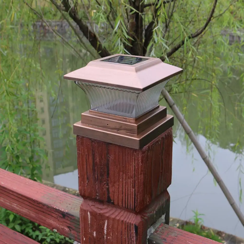 Открытый Солнечный светодиодный светильник на Водонепроницаемый ABS никель