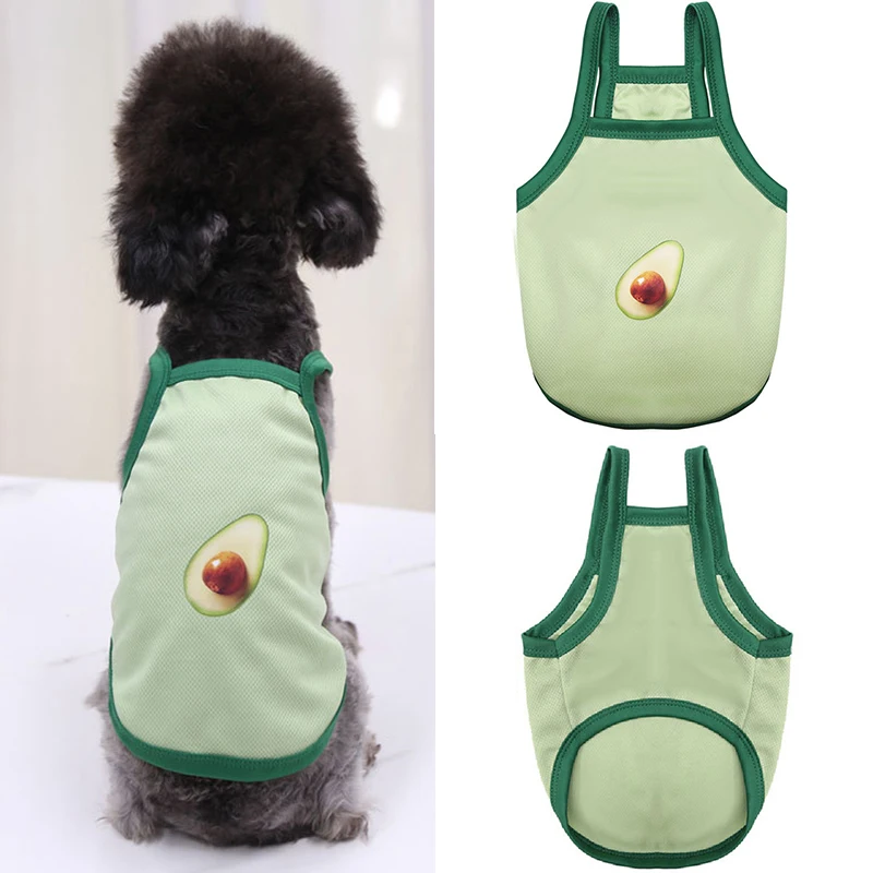 Летний жилет для собаки с котом одежда маленьких собак хлопковая футболка