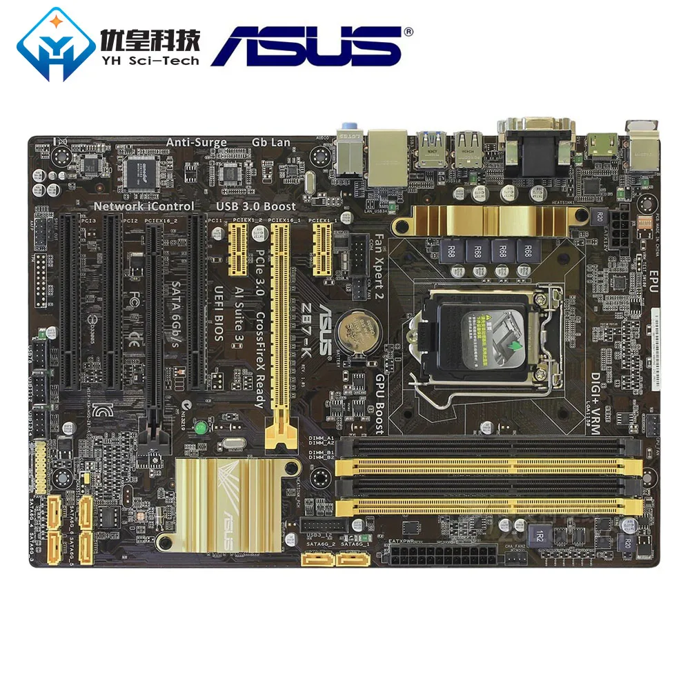 Asus Z87 K Intel Оригинальное настольное гнездо для материнской платы LGA 1150 Core