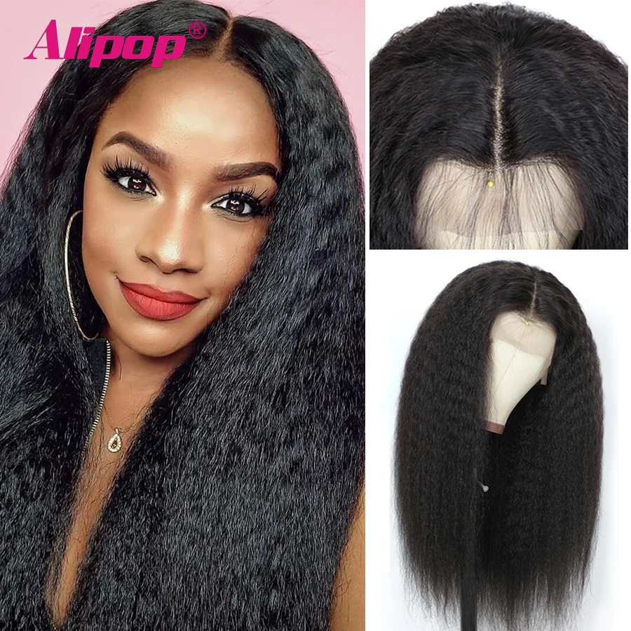 Бразильский кудрявый прямой парик 5x5 на сетке предварительно выщипанные