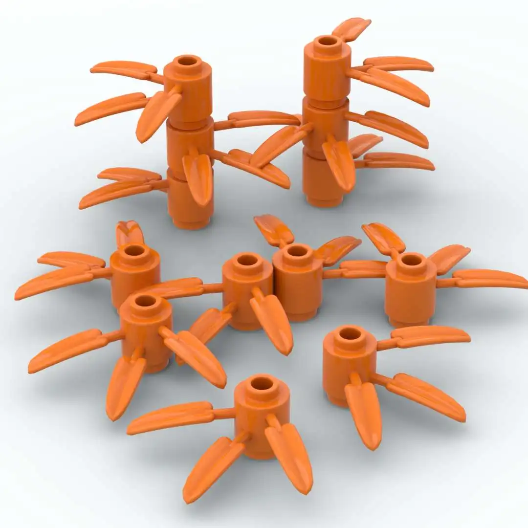 

110/220pcs Bricks Toy Bamboo leaves Plant Tree Leaf Flower Parts DIY Building Assembly Blocks Toys for Children Kids Gifts 30176