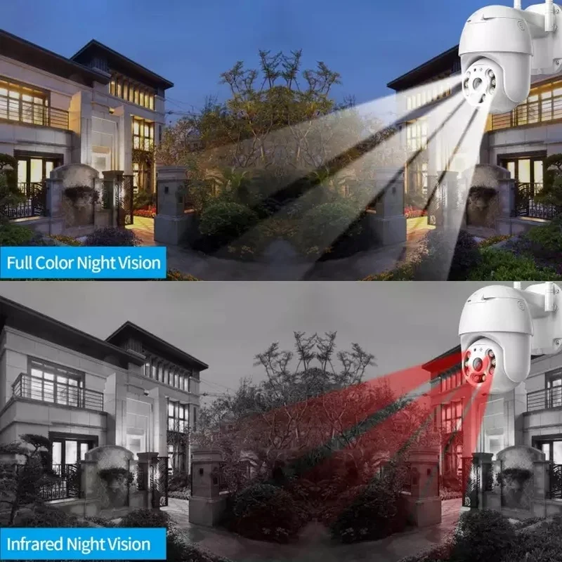 

Wireless Wifi PTZ Camera Outdoor Night Vision Human Detection Auto Tracking Security Protection Video Surveillance CCTV Camera