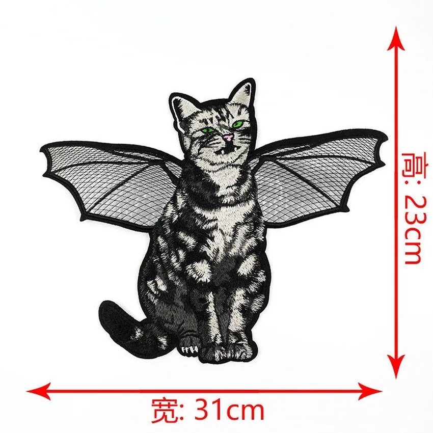 Новая ткань для вышивки сделай сам летающие крылья летучая мышь кошка винтажная