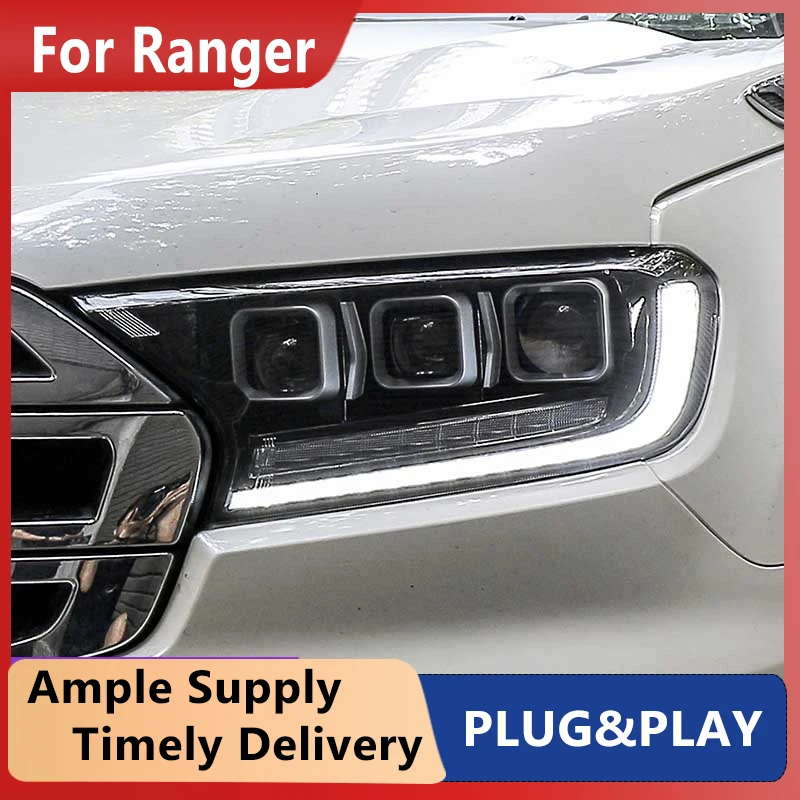 2 шт. Автомобильные светодиодные фары для Ford Ranger Everest T6 FL T7 T8 Raptor 3