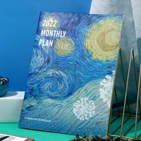 a4 agenda 2022 monthly daily planner notebook journal organizer schedule 365 days self filling date book school office supplies