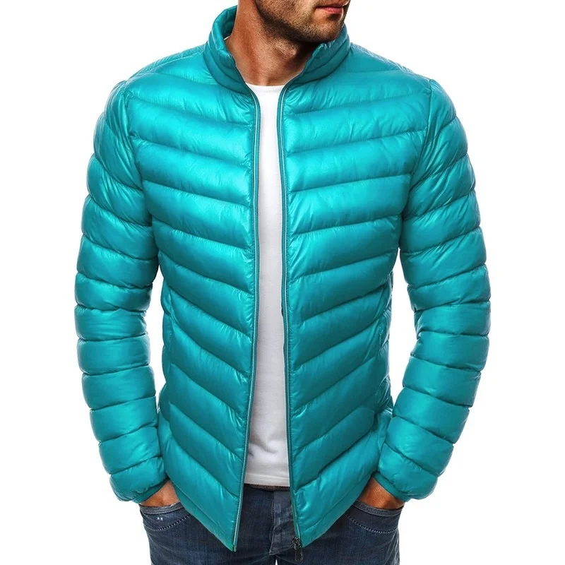 ZOGAA Parkas mujer 2019 Jackets Mens Quality Winter Warm Coats Slim Solid Stand Collar Outwear Casual Windbreak | Мужская одежда