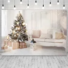 Avezano фон для рождественских фотографий с изображением дерева зимние подарки освещение дивана Декор баннеры для интерьера фотографии фон для студийной фотосъемки и фотозонт