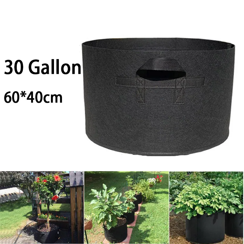 

30 Gallon Plant Grow Bags Vegetables Plant Growing Hand Held Fabric Pot Grow Fruit Plants Gardening Tools Orchard and Garden a