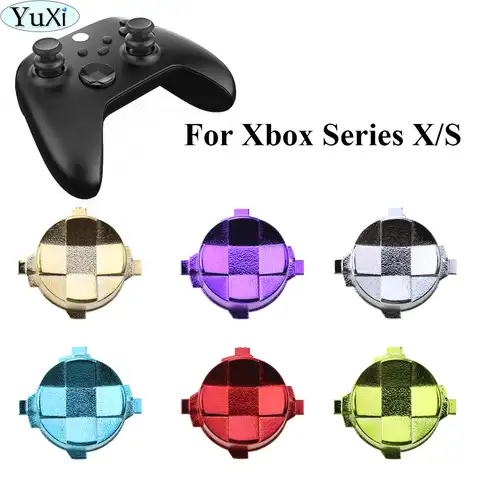 Гальваническая хромированная кнопка YuXi D-pad для геймпада Xbox Series X S, 1 шт.