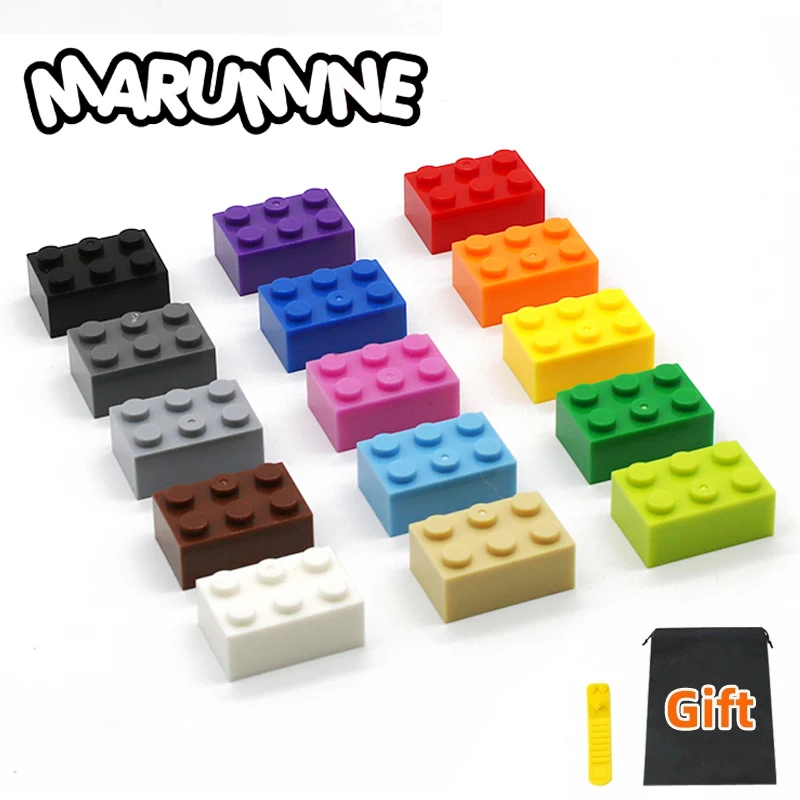 

Marumine 2x3 Dots Building Brick 3002 30PCS Kit DIY MOC Classic Creative Blocks Parts Educational Toys for Children Boys Girls