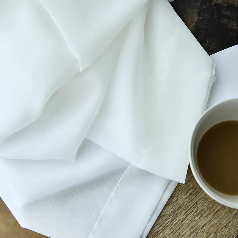 Белая Тюлевая занавеска s окно для гостиной современные шифоновые прозрачные