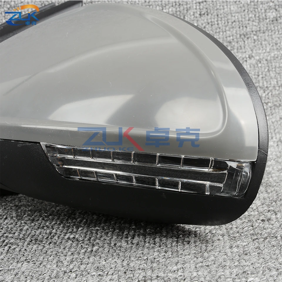 ZUK левое правое наружное заднего вида боковое зеркало в сборе для CHERY ARRIZO 5 без автоматического складывания и тепловая основа цвета
