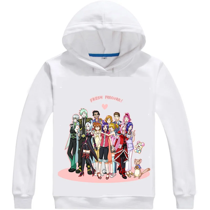 Хорошенькое лекарство толстовки Для мужчин аниме худи Fresh Precure блеск сила