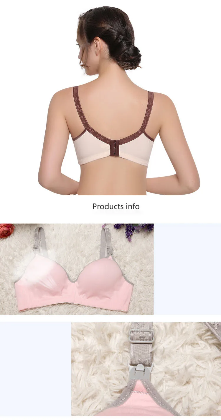 Women Soft Lingerie Plus Size Women Full Cup Wireless Bras Sexy Women Push Up Bra Wire Free solid 0448