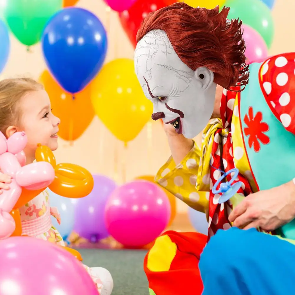 Stephen King's It Mask Pennywise одежда для клоуна Маска Клоун маска на Хеллоуин косплея